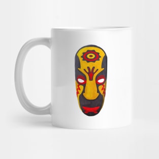 Watercolor tribal mask Mug